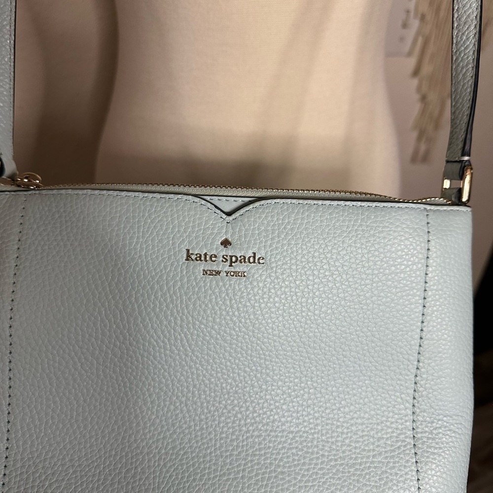 Kate spade light baby blue crossbody bag purse - Picture 3 of 14